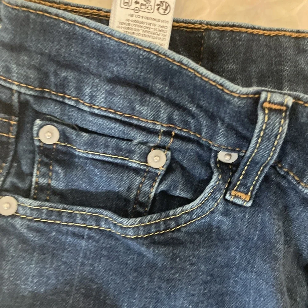 Levi's 513 Slim Straight‎ Stretch Men's Jeans W 28 x L 30 Blue Dark wash